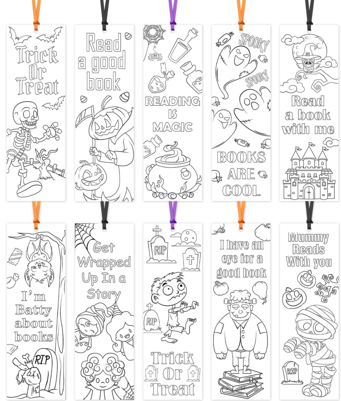 DIY Coloring Bookmarks – Stella's Shipping Supplies & More!