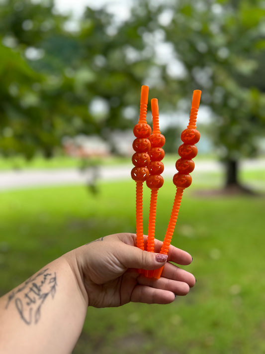 Pumpkin Reusable Straws