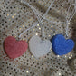 Bomb Pop Scent - 1.5” Heart Car Freshie