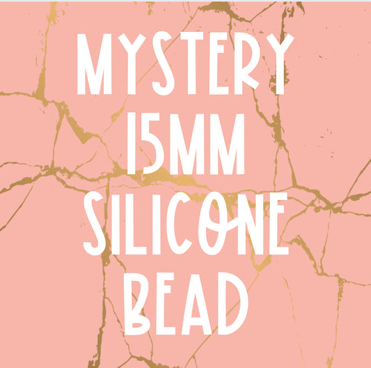 Mystery 15mm Patterned/Specialty Silicone Bead