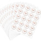 Clear Rose Gold TY Stickers