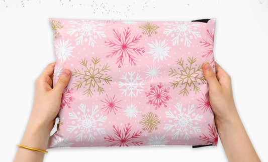 10x13 Pink Snowflakes