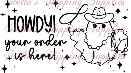 Howdy Thermal Stickers