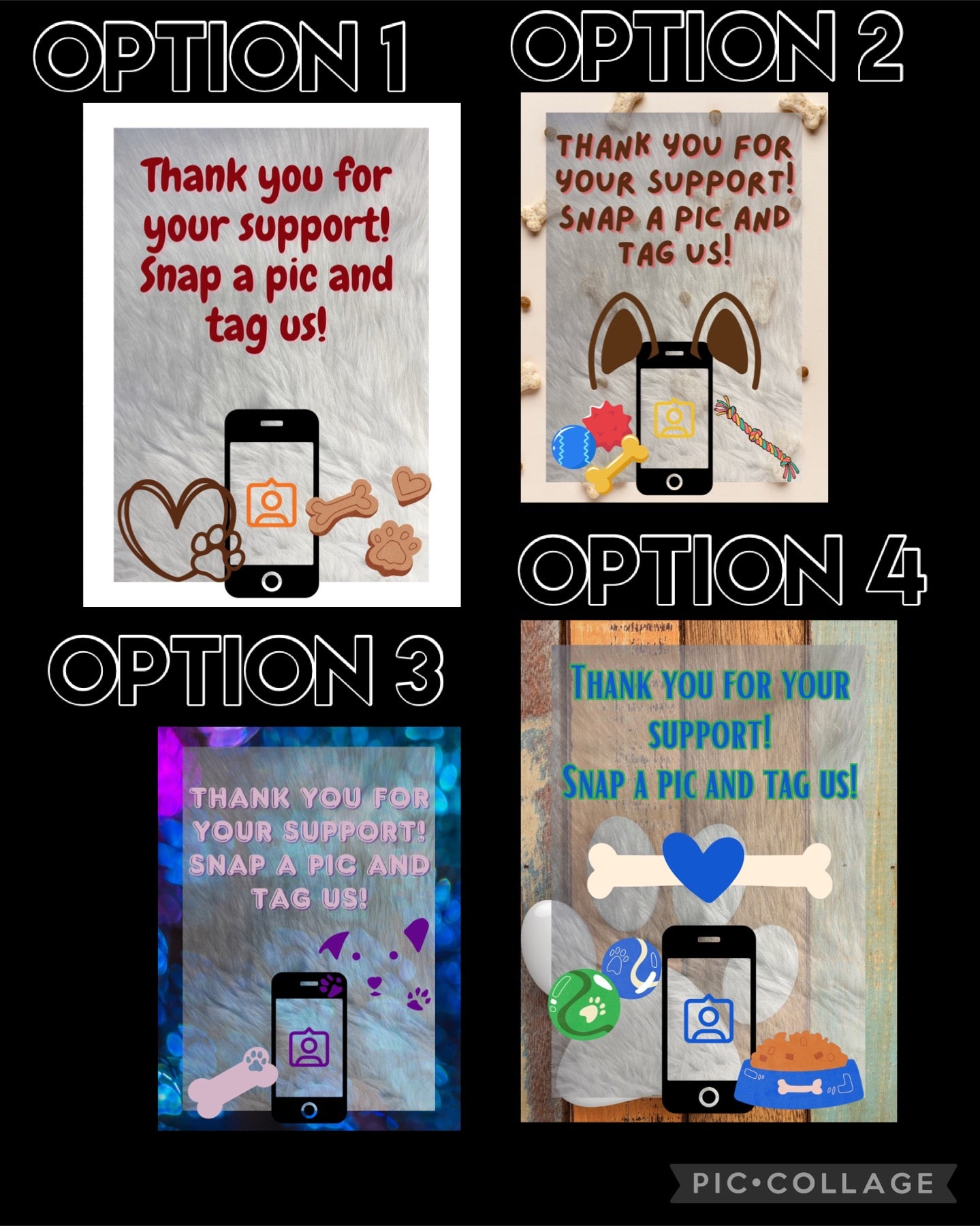 Dog Lover Themed Snap A Pic Cards