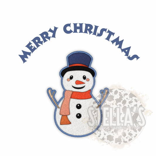 Stitched Snowman Stickers