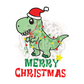 Xmas Dino Stickers