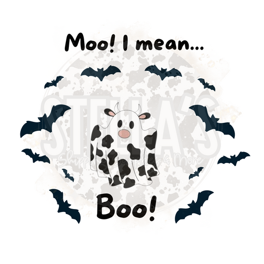 Moo Halloween Stickers