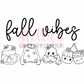 Fall Vibes Thermal Stickers