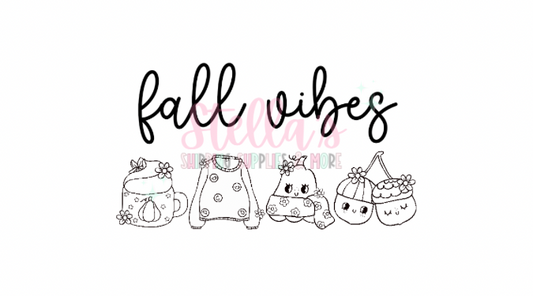 Fall Vibes Thermal Stickers