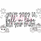 Fall In Love Thermal Stickers