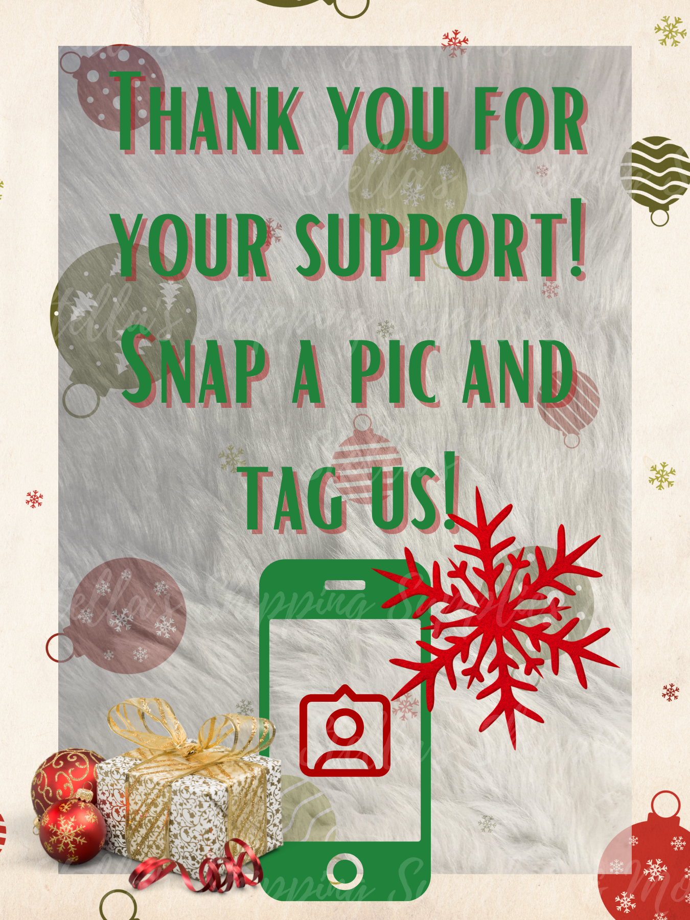 Christmas Present Snap A Pic Cards