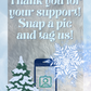 Blue Snow Snap A Pic Cards