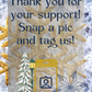 Gold Snow Snap A Pic Cards