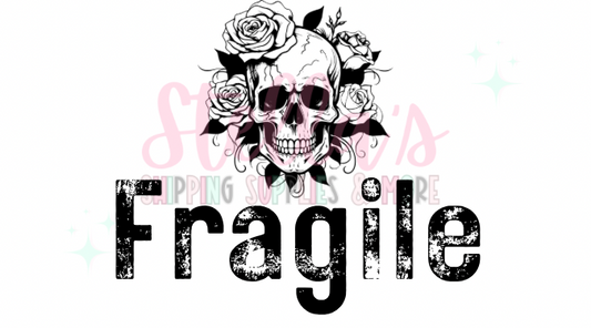 Fragile - Skull Thermal Stickers