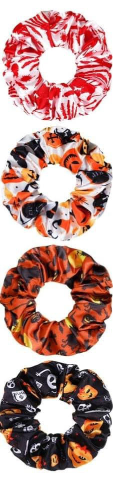 Assorted Halloween Scrunchies