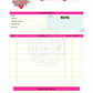 Custom Logo Blank Order Form Sheet