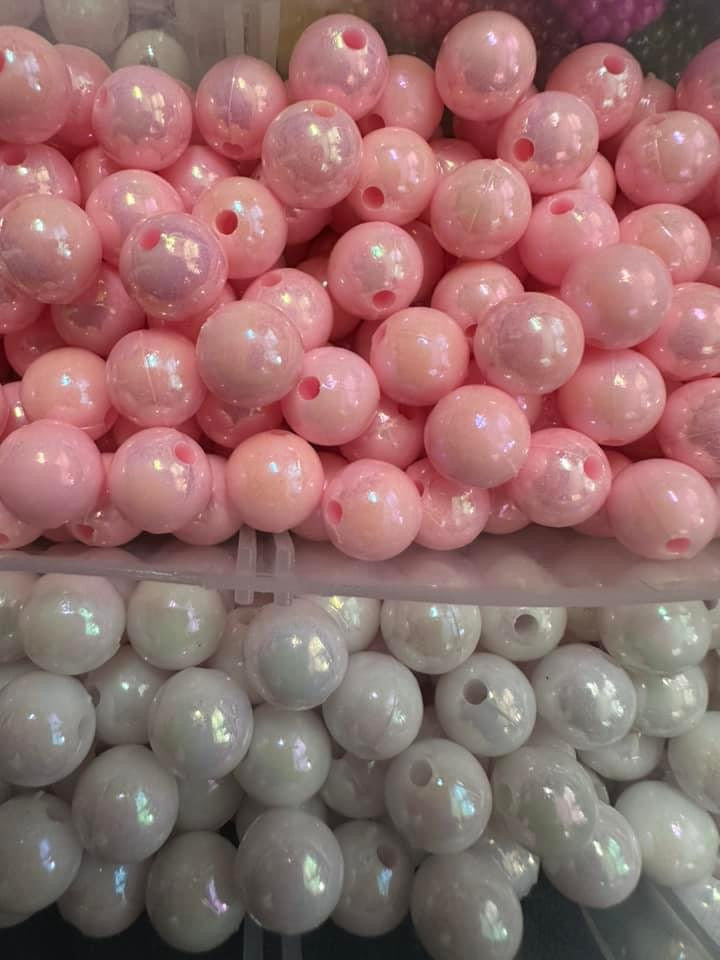 Mini Acrylic Pearl Beads