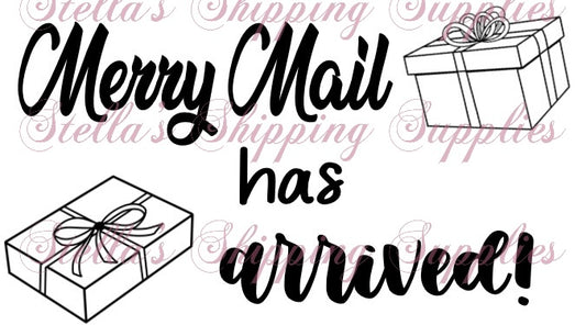 Merry Mail Thermal Stickers