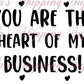 Heart Of The Business Thermal Stickers