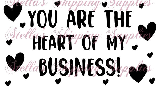 Heart Of The Business Thermal Stickers