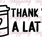 Latte Thermal Stickers