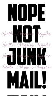 Not Junk Thermal Stickers