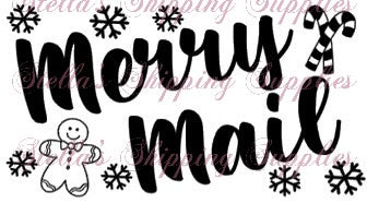 Merry Mail Thermal Stickers