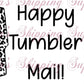 Tumbler Mail Thermal Stickers re mc