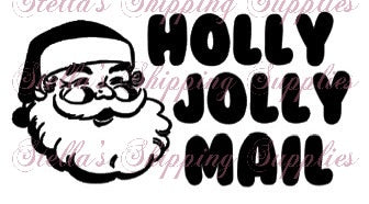 Holly Jolly Mail Thermal Stickers