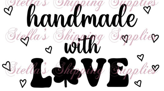 Handmade With Love Thermal Stickers