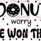 She Won - Donut Thermal Stickers