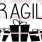 Christmas Fragile Thermal Stickers