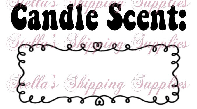 Candle Scent Thermal Stickers