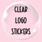 Clear Logo Stickers