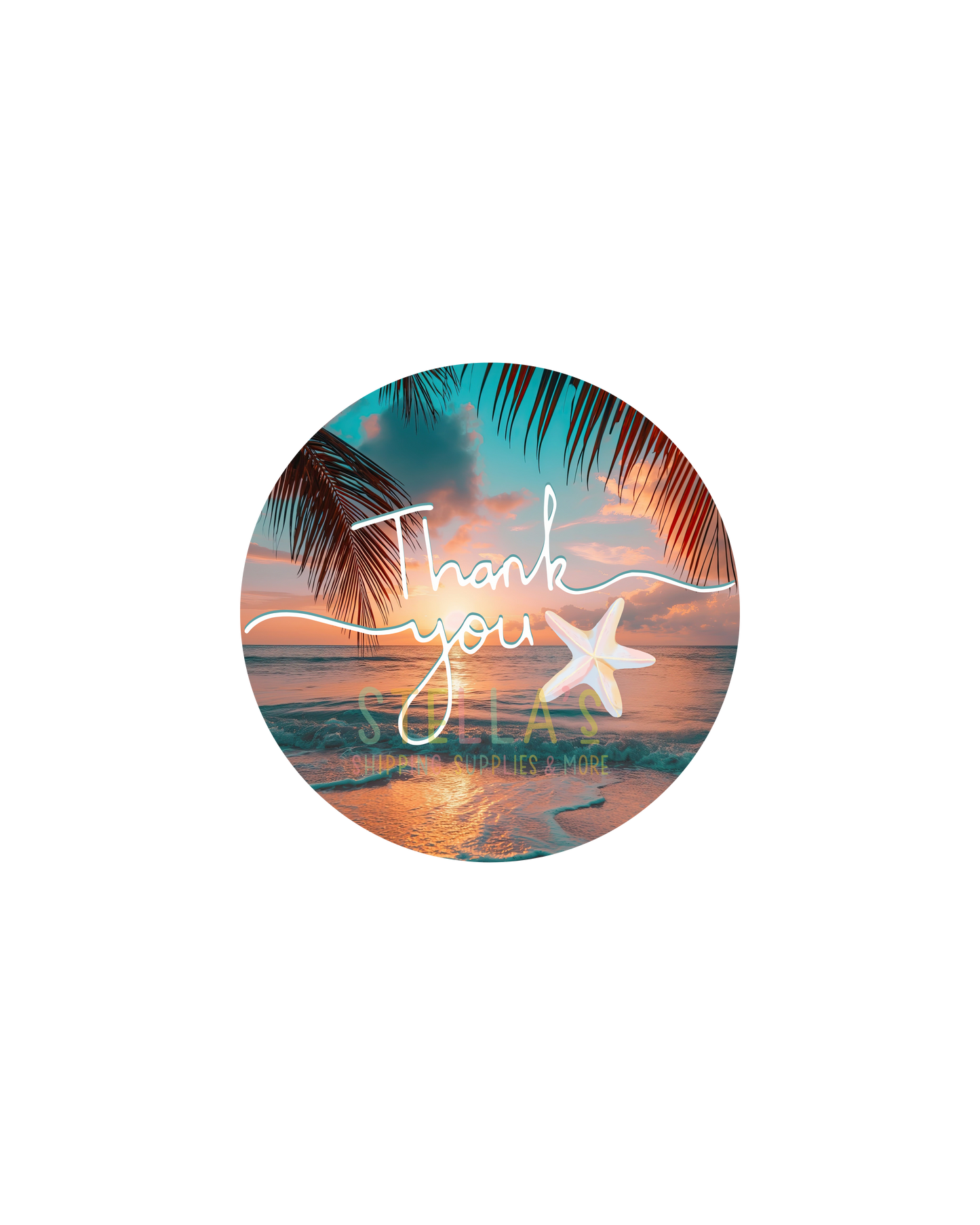 Coastal Beach TY Stickers