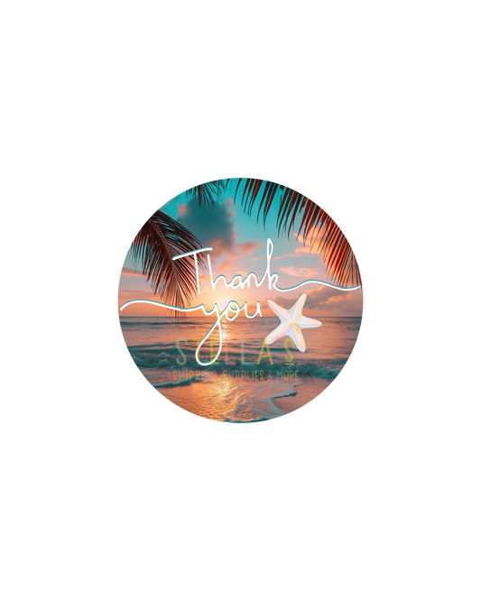 Coastal Beach TY Stickers