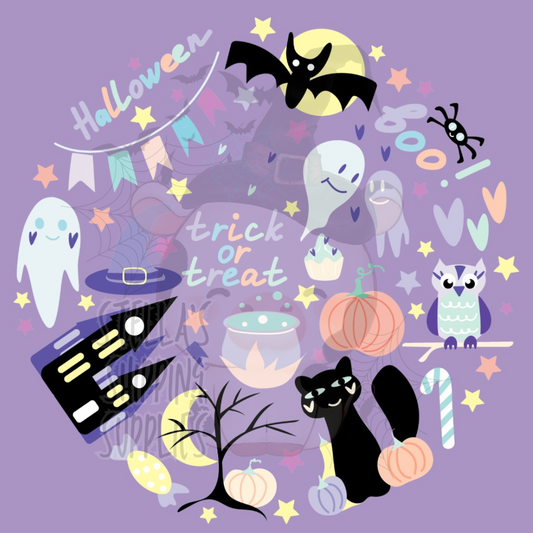 Pastel Halloween Stickers