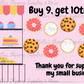 Bakery Punch Card Set