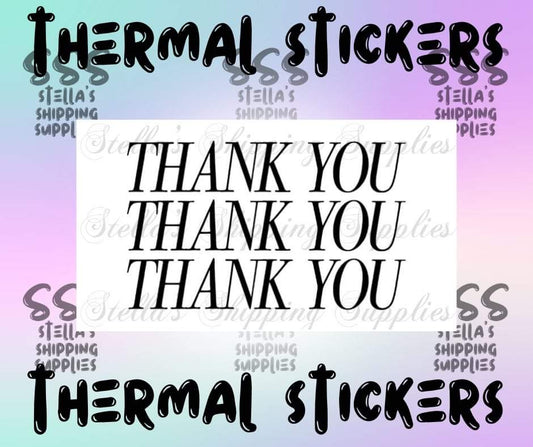 Thank You Thermal Stickers