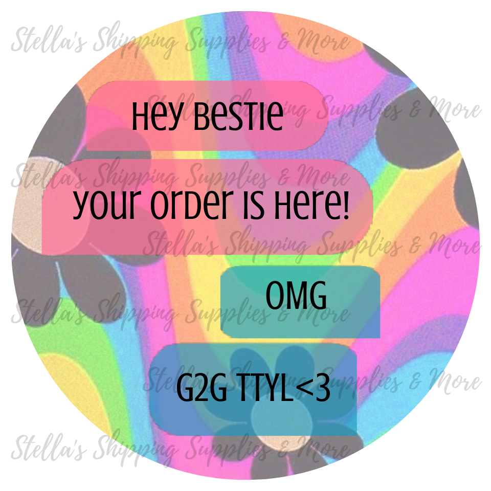 Hey Bestie Stickers