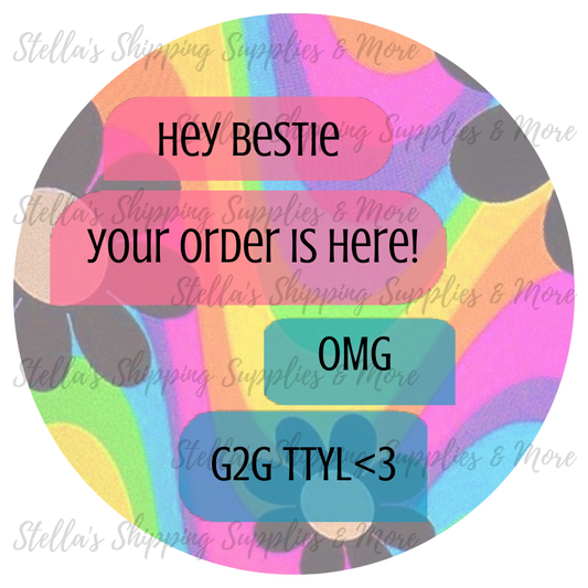 Hey Bestie Stickers