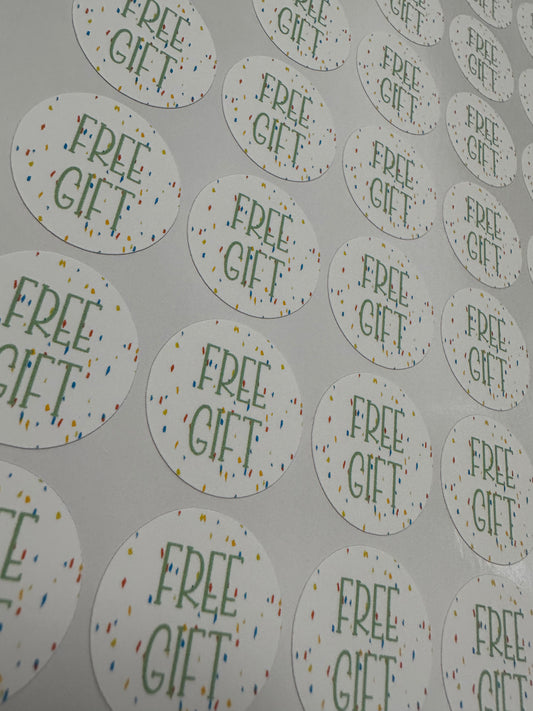 1” Free Gift Stickers