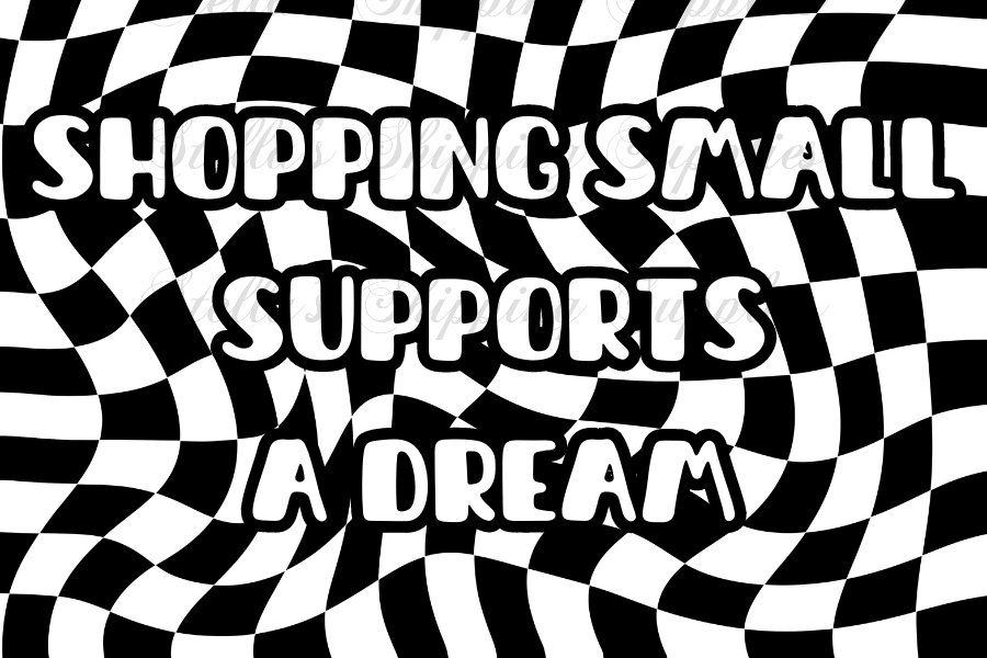 Checkered Backpack Sticker 4x6 Checkered Thermal Sticker – Stella's Shipping Supplies & More!