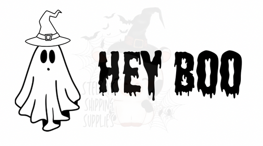 Hey Boo Thermal Stickers