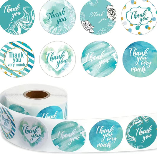 Teal TY Stickers