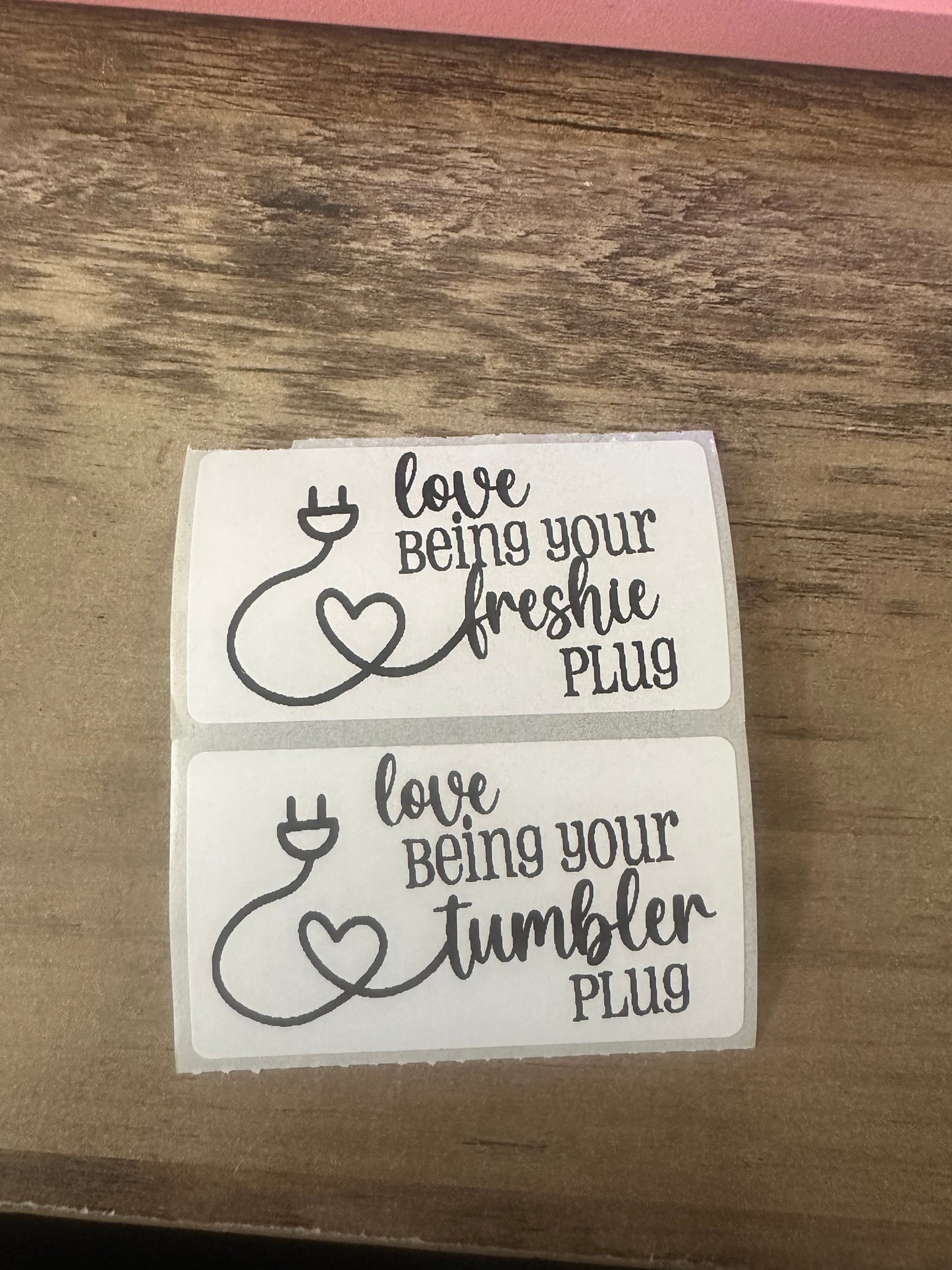 Tumbler Plug Thermal Stickers