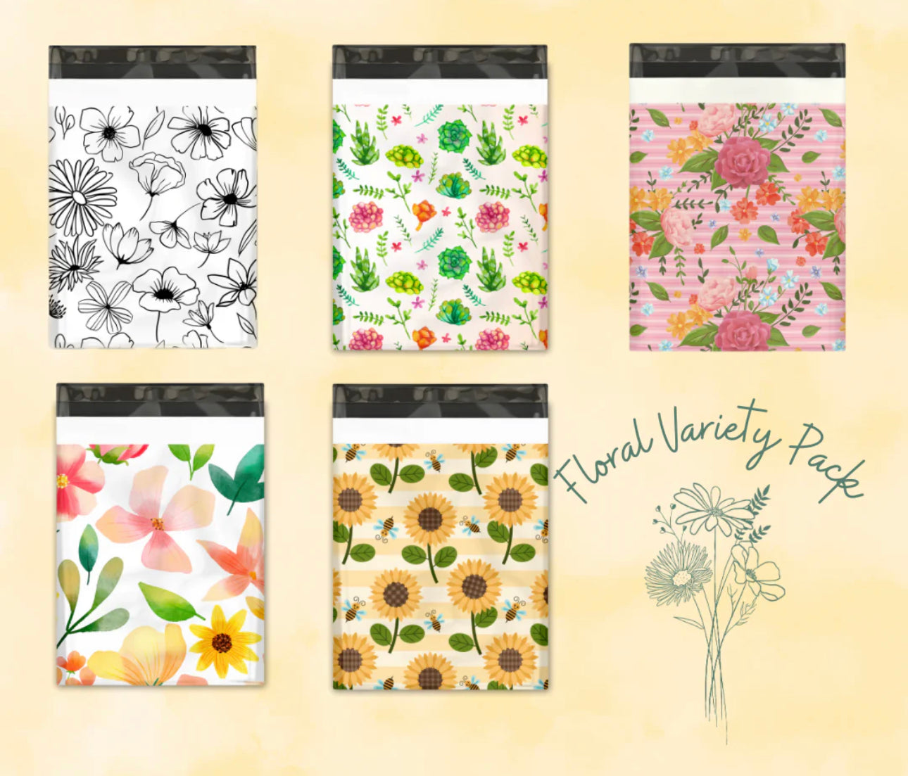 10x13 Floral Grab Bag