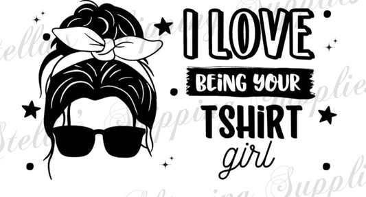 Shirt Girl Thermal Stickers