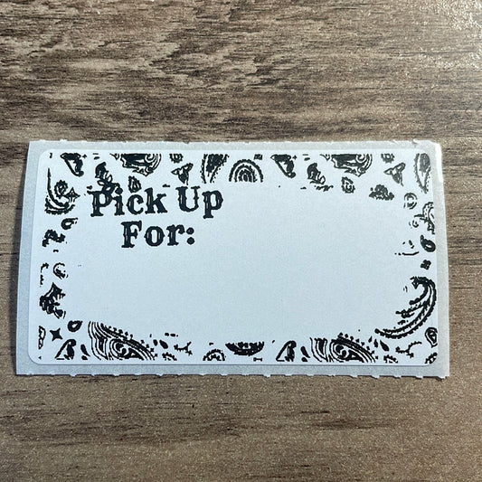 Bandana Local Pickup Thermal Stickers