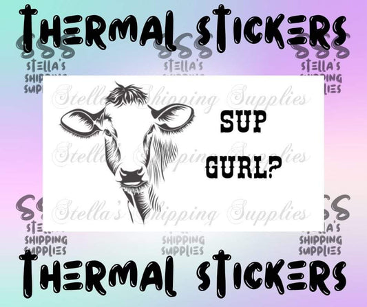 Sup Gurl Thermal Stickers